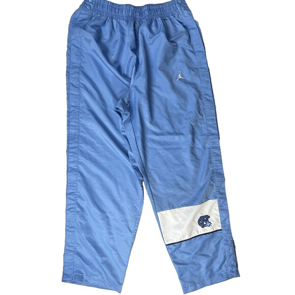 Nike Air Jordan Jumpman UNC Snap Button Up Jogger Pants Men's XL Tear Away Sport - Picture 1 of 15